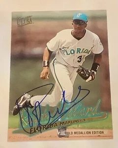 Ralph Milliard SIGNED 1997 Fleer Ultra Gold Medallion Card #G199 RC Auto Marlins - Picture 1 of 2