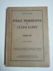 Aranzadi Index Progressive Of Legislation 1945-47 Ed. Provisional 309 Pages
