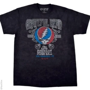 Nueva CAMISETA DE BANDA DE CONCIERTOS CON LICENCIA GRATEFUL DEAD GREAT AMERICAN MUSIC 1975 - Imagen 1 de 1