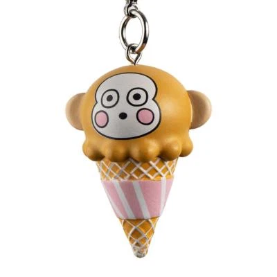 kidrobot Hello Sanrio Ice Cream Cone Keychain Series - Monkichi - New - Image 1 of 3