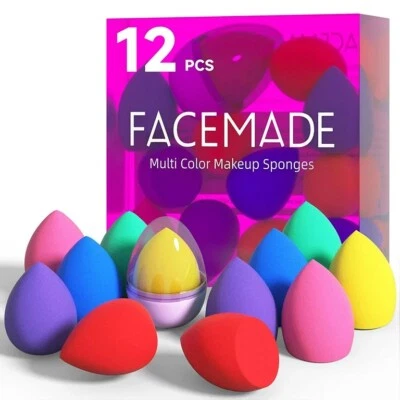 Esponjas Para Maquillaje/Base/faciales. Juego De Esponjas 12 Piezas Multicolor. - Imagen 1 de 4