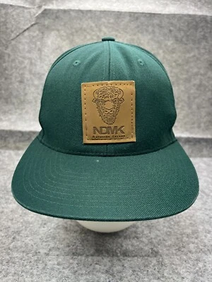 Gorra de mariscos NDMK espalda a presión adulto talla única verde azulado acrílico mezcla de lana Foto 1 de 4