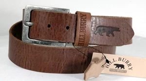 Hill Burry Ledergürtel Jeansgürtel Belt Büffelleder 40mm - 2 Farben Nr.4 - Bild 1 von 3