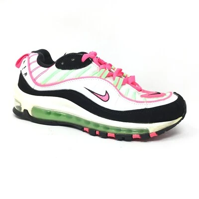 Nike Air Max 98 Shoes Sneakers Women's Size 6 US/36.5 EU White Pink Green Gym - Image 1 of 4