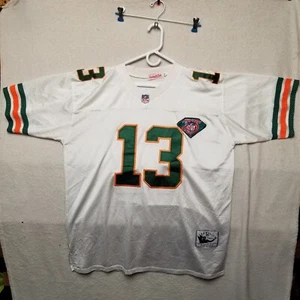 Mitchell & Ness NFL Mens Miami Dolphins Dan Marino 75th Throwbacks Jersey Sz 52 - Picture 1 of 11