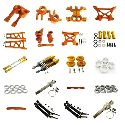 Aluminum metal Upgrade parts fit For TRAXXAS SLASH 4x4 1/10 RC Car Truck yellow - Image 1 of 4