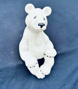 2000 Second Nature Design Quarry Critters Burrito 8" Polar Bear Edge Sitter - Picture 1 of 5