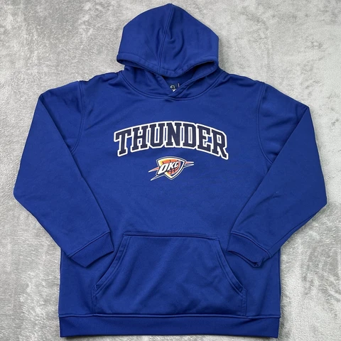 Oklahoma City Thunder Hoodie Boys Extra Large 18-20 Pullover Sweater Graphic Cover