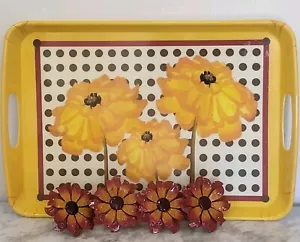 Bandeja para servir cocina decoración girasol de Soraya y servilleteros granja de campo - Imagen 1 de 10