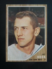 1962 Topps Baseball Card #94 Jay Hook (NM)