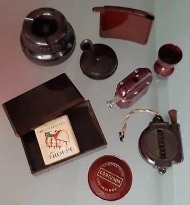 Collection lot d'objets en Bakélite 8 pièces différentes  - Photo 1/4