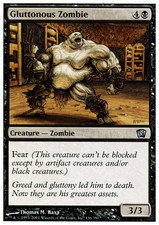 1x Gluttonous Zombie - Foil MTG 8th Edition NM Magic Foil