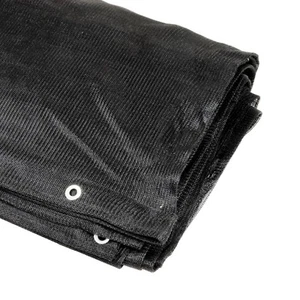 7' x 20' Feet Black Mesh Tarp Screen Shade Privacy  - Picture 1 of 3
