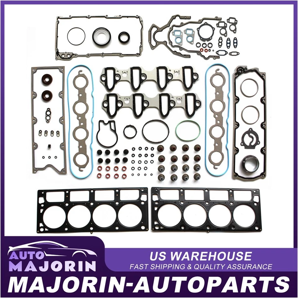 Fits Chevrolet Silverado 1500 2009-2012 2013 6.2L Engine Full Gasket Set - Image 1 of 1