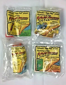 McDonald's 1991 Mystery Of The Lost Arches Search Team Set of 4 Happy Meal Toys - Picture 1 of 6