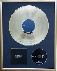 Nirvana Nirvana gerahmte CD Cover +12" Vinyl goldene/platin Schallplatte - Bild 1 von 1