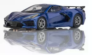 22094 AFX MEGA G PLUS 2022 CORVETTE C8 RIPTIDE BLUE HO SCALE - Picture 1 of 2