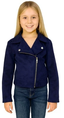 Route 66 Jacket Coat Motorcycle Navy Moto Kids Size Large 10/12 YOUTH - Image 1 of 4
