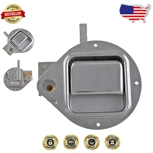 Manija de puerta exterior izquierda cromada para camiones Peterbilt - Fácil instalación y duradera - Imagen 1 de 4