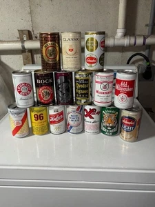 Menge 15 zufällige alte Bierdosen oben und unten geöffnet Narragansett Lucky - Bild 1 von 10