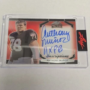 ANTHONY MUNOZ bengals 2024 Leaf Metal Sports Heroes Inscriptions AUTO /100 - Picture 1 of 2
