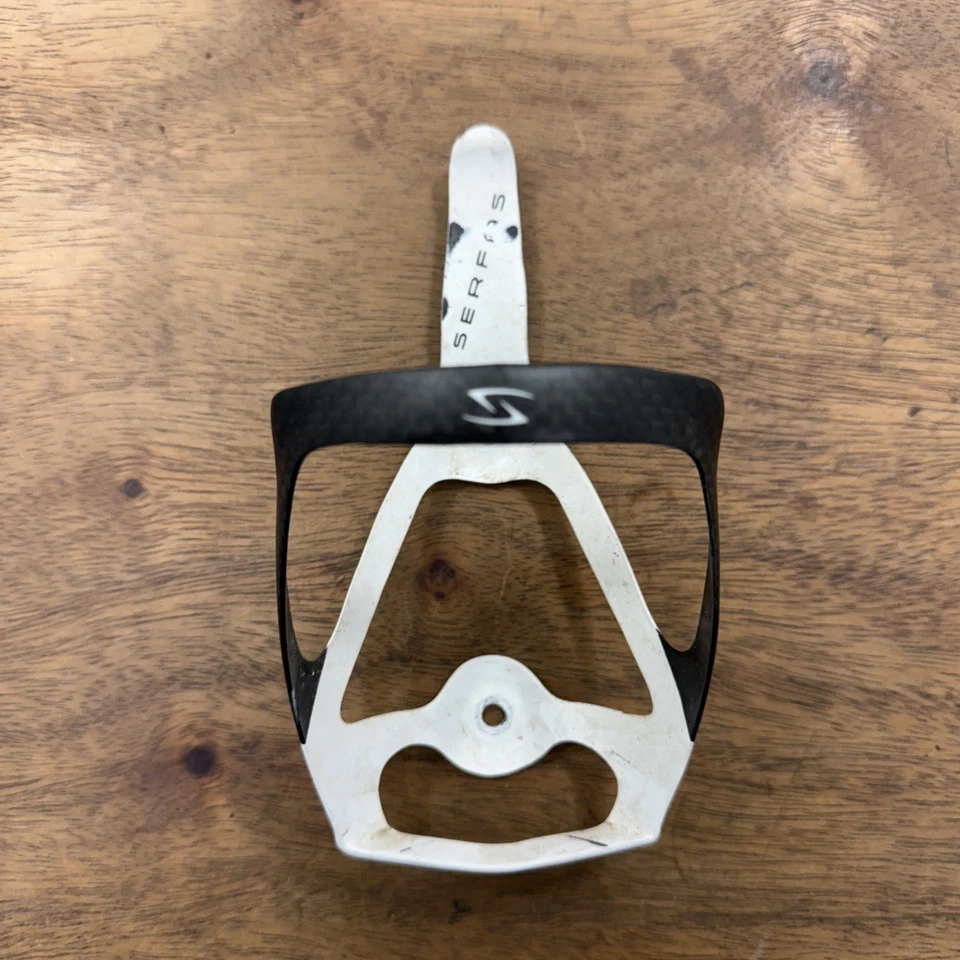 Jaula para botellas de agua Serfas Serfas Ligero blanco carbono Foto 1 de 4