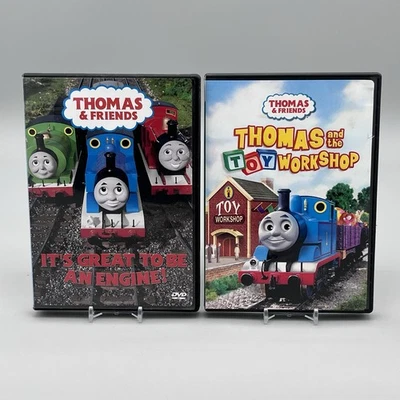 Lot of 2 Thomas & Friends DVD It's Great To Be An Engine & Toy Workshop Foto 1 de 4