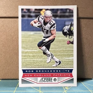 2013 Score Football #129 Rob Gronkowski Gronk New England Patriots Karte - Bild 1 von 2