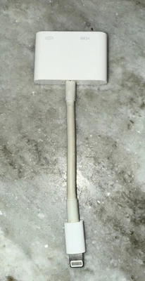 Genuine Apple Lightning to Digital AV Adapter (model MW2P3AM/A) HDMI & Lightning - Image 1 of 2