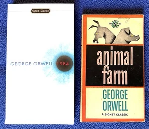 2 George Orwell Signet Classics - Animal Farm & 1984 - Vintage Dystopian Paperback - Bild 1 von 4