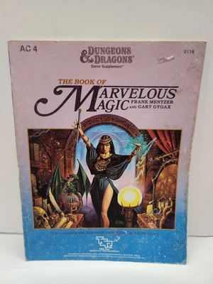 Vintage 1985 THE BOOK OF MARVELOUS MAGIC Dungeons & Dragons Supplement AC4 9116 - Image 1 of 4