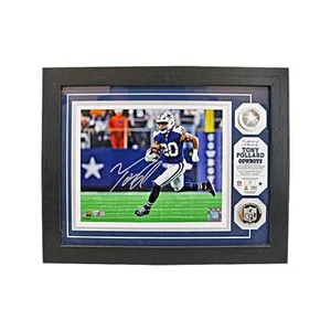 Collage de fotos autografiado enmarcado de Tony Pollard Cowboys 8x10 LE 20/99 fanáticos - Imagen 1 de 4