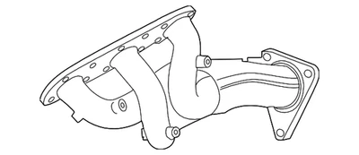 Colector de escape original Nissan 140D2-JK24B Foto 1 de 2