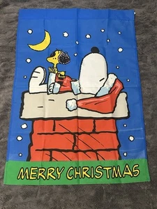 Set of 10 Vintage Peanuts Snoopy Monthly/Seasonal Flags Banners 28x40 Classroom - Picture 1 of 13
