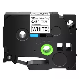 Compatible with BrotherTZe-231 TZ-231 PT-D210 Black on White Label Tape 0.47" - Picture 1 of 19