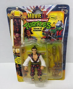VINTAGE 1992 TMNT MOVIE 3 KENSHIN ACTION FIGURE NEW SEALED package~ no creasing - Picture 1 of 10