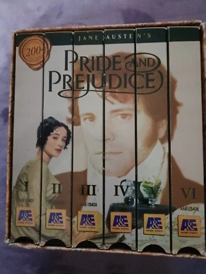 Jane Austen's Pride and Prejudice 6 Tape Box Set VHS Video BBC Colin Firth  - Image 1 of 4