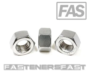 (10) 1/2-13 Finished Hex Nuts Stainless Steel (10 Pieces) 18-8 - Picture 1 of 5