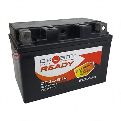 BATTERIA YT12A-BS OKYAMI SIGILLATA PER BENELLI TORNADO TRE LE, RS 900 2000-2003 Foto 1 de 4