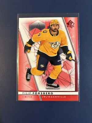 2022-23 SP Authentic Limited Red Filip Forsberg #80 Nashville Predators - Image 1 of 2