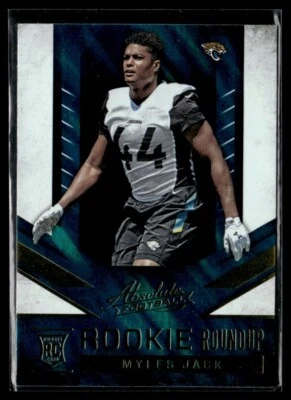 2016 Panini Absolute Rookie Roundup Myles Jack Rookie Jacksonville Jaguars #20 - Image 1 of 2