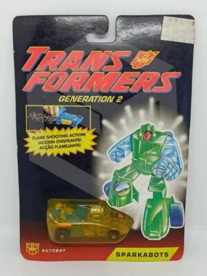 HASBRO TRANSFORMERS GENERATION 2/G2 [SIZZLE] SPARKABOTS AUTOBOT MOSC SET B - Image 1 of 4