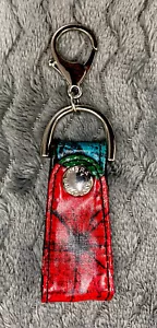 NWOT Vera Bradley Keychain Vinyl Loop Snap KeyRing Keytag Clip - Picture 1 of 4