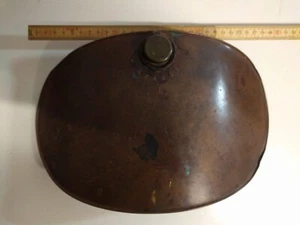 Wärmflasche Kupfer gewölbt antik - Bild 1 von 4