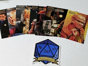 Quark's Bar 9 Card Insert Set Star Trek Deep Space Nine Profiles Skybox 