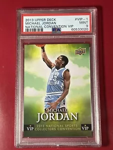Pop 2, 2 Higher—-2013 Upper Deck Michael Jordan PSA 9 Bulls National Convention - Picture 1 of 2