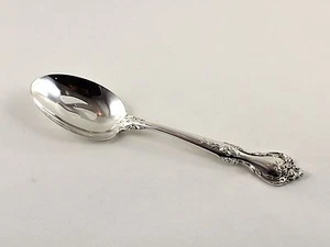 Lunt Delacourt Sterling Silver Pierced Serving Spoon - 8 1/2" - No Monograms - Picture 1 of 3