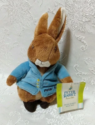Beatrix Potter Original Peter Rabbit Bean Bag Plush bunny Toy Kids Preferred Tag - Image 1 of 4