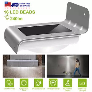 1-6Pack 16LED Solar Light Motion Sensor Garden Security Lamp Outdoor Waterproof - Picture 1 of 12
