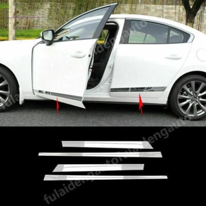 4x For Mazda 3 Axela 2019-2023 Chrome ABS Side Door Body Cover Protective Trim - Bild 1 von 6